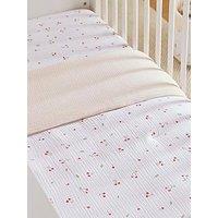 Cuddleco Cot Bed Quilt - Ditsy Cherry