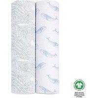 Aden + Anais Oceanic - Large Swaddles 2 Pack Cotton Muslin