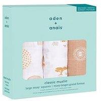 Aden + Anais Keep Rising - 3 Pack Cotton Muslin Squares