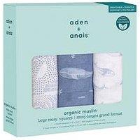 Aden + Anais Oceanic - 3 Pack Cotton Muslin Squares