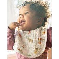 Aden + Anais Essentials 3-Pack Cotton Muslin Baby Snap Bibs - Elephant Circus