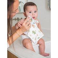 Aden + Anais Essentials 3-Pack Cotton Muslin Washcloth Set - Dino Jungle
