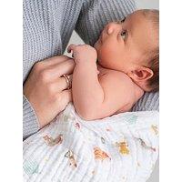 Aden + Anais Essentials 3-Pack Cotton Muslin Washcloth Set - Elephant Circus