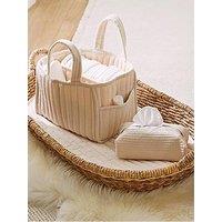 Cuddleco Changing Set - Cashmere Waffle
