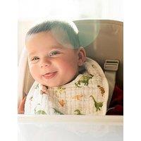 Aden + Anais Essentials 3-Pack Cotton Muslin Baby Snap Bibs - Dino Jungle