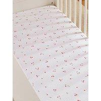 Cuddleco Cot Bed Sheets 2Pk - Ditsy Cherry