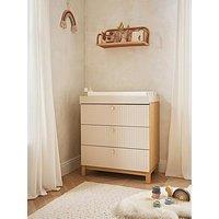 Cuddleco Remi 3 Drawer Dresser Oak/Cashmere