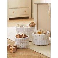 Cuddleco 3Pk Storage Baskets - Cashmere Meadow