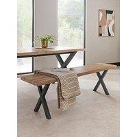 The Very Collection Mathers Dining Bench - Oak/Black