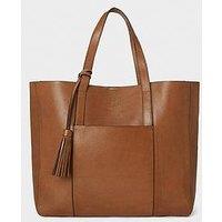 Osprey London The Santa Fe Small Leather Tote Bag - Tan