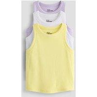 The Very Collection Girls 3 Pack Vests