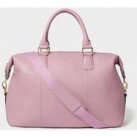 Osprey London The Adaline Leather Weekender Bag - Pink