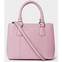 Osprey London The Adaline Mini Leather Grab Bag - Pink