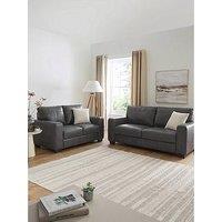 The Very Collection Hampshire 3 + 2 Seater Leather Sofa Set - Fsc Certified