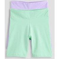 The Very Collection Girls 2 Pack Deep Waistband Cycling Shorts - Multi