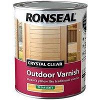 Ronseal Crystal Clear Outdoor Varnish Matt 750Ml