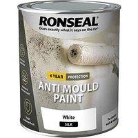 Ronseal 6 Year Anti Mould Paint White Silk 750Ml