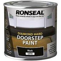 Ronseal Diamond Hard Doorstep Paint Black 250Ml