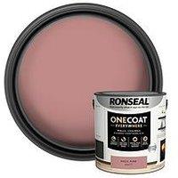 Ronseal One Coat Everywhere Interior Paint Hazy Pink Matt 2.5 Litre