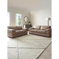 The Very Collection Marlow 3 Seater + 2 Seater Leather Sofa Set (Buy & Save!) - Fsc Certified