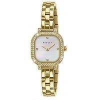 Radley Ladies Square Stone Mop Gold Bracelet Watch