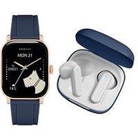 Radley Series 56 Ink Silicone Strap Smartwatch & Tws Set - Tft/Calling