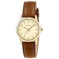 Radley Ladies Mini Full Number Cognac Leather Strap Watch