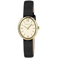 Radley Oval Black Leather Strap Watch