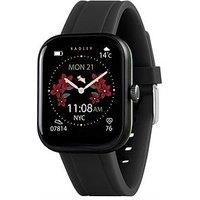 Radley Series 55 Artichoke And Black Silicone Strap Smartwatch - Tft/Calling