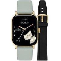 Radley Series 56 Eucalyptus Leather Strap And Black Silicone Strap Smartwatch Tft/Calling
