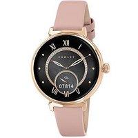 Radley Series 48 Pink Leather Strap T-Bar Amoled Smartwatch - Amoled/Calling