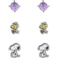 Snoopy Peanuts Snoopy Costume Earring Trio Set