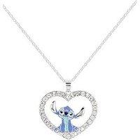 Disney Stitch Stone Set Heart Necklace