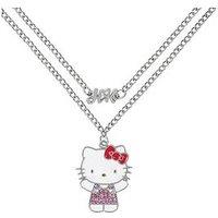 Disney Hello Kitty & Friends Silver Plated Necklace 2Pc Card Box