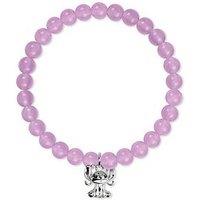 Disney Angel Charm Silver Beads Bracelet