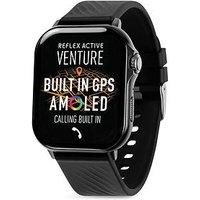 Reflex Active Venture Amoled Gps Calling Black Strap Smart Watch