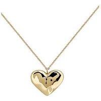 Radley 18Ct Gold Plated Hammered Heart Necklace