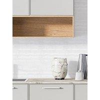 Walplus Pure White Glossy Subway Metro Classic Brick 3D Tile Sticker 30.5 X 15.4Cm (12 X 6 In) - 20Pcs In A Pack