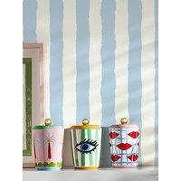 Eleanor Bowmer Electric Coast Eye, Lip, & Palm Storage Jar