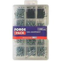 Forgefix Assorted Nail Kit Forgepack Kit, 1200 Piece