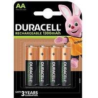 Duracell Aa Cell 1300Mah Rechargeable Batteries (Pack 4)