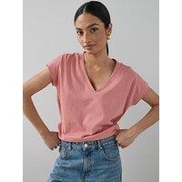 The Very Collection Essential Cotton V-Neck T-Shirt - Pink