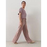 The Very Collection Wide Leg Relaxed Joggers - Taupe
