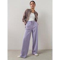 The Very Collection Wide Leg Relaxed Joggers - Lilac