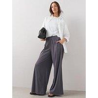 The Very Collection Tie Front Wide Leg Stretch Trouser