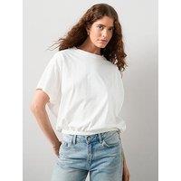 The Very Collection Elasticated Waist T-Shirt - White