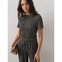 The Very Collection Textured Short Sleeve Co-Ord Top