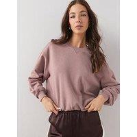 The Very Collection Crew Neck Sweatshirt - Taupe