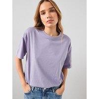 The Very Collection Crew Neck Oversized T-Shirt - Lilac