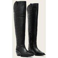 Allsaints Roxanne Knee High Boots - Black
